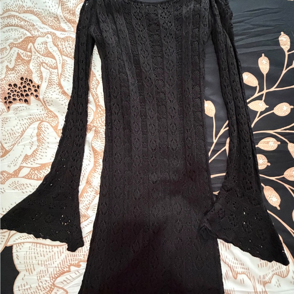 VENUS Black Lace Dress